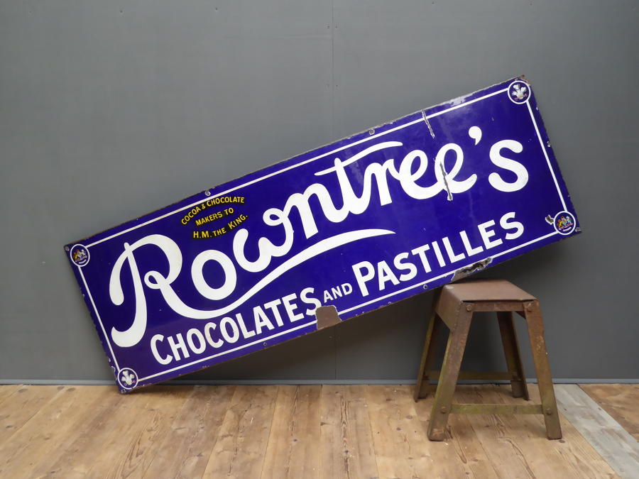 Rowntrees Enamel Sign