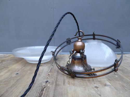 Large Holophane Chandelier Light
