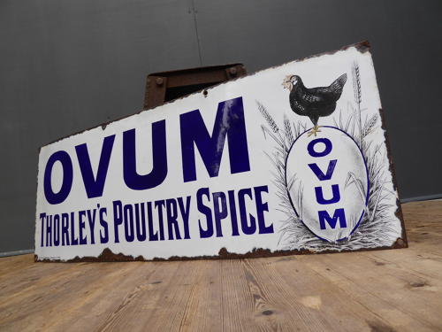 Thorleys Poultry Spice Pictorial Enamel Sign