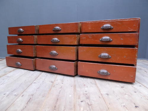 Bank Of Pine Apothecary Drawers