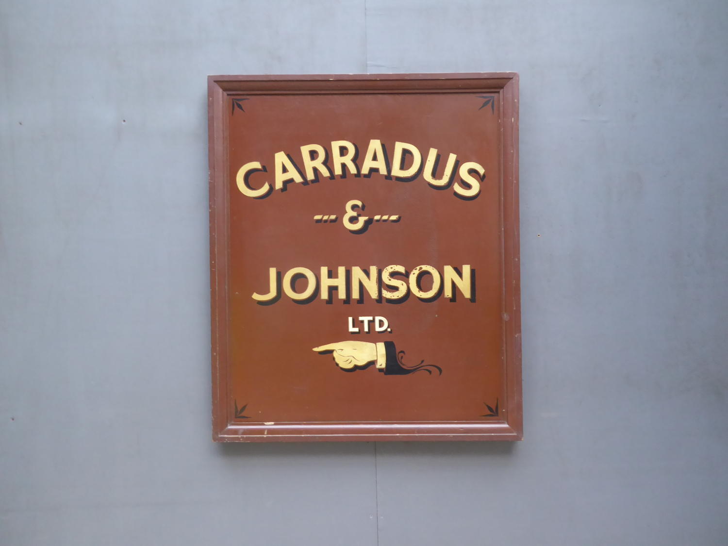 Large Painted Wooden Trade Sign
