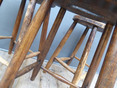 Trio Of Early School Art Room Stools