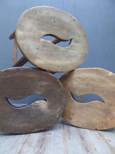 Trio Of Early School Art Room Stools
