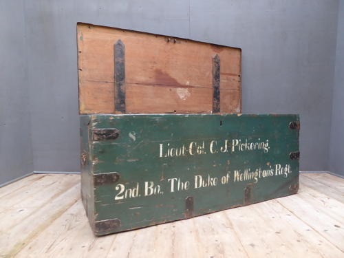 Teak Military Campaign Trunk