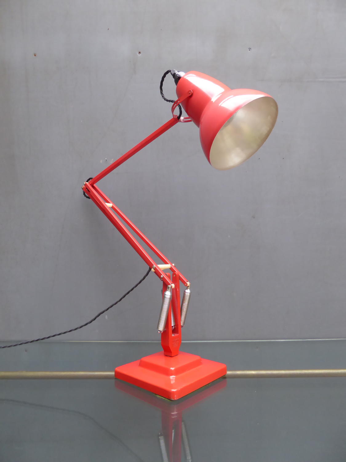 Red Herbert Terry Anglepoise 1227 Lamp