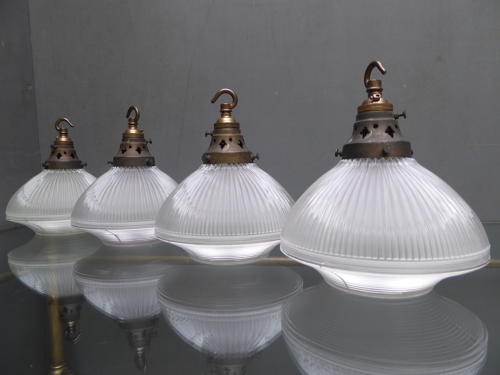 Small Holophane Pendant Lights
