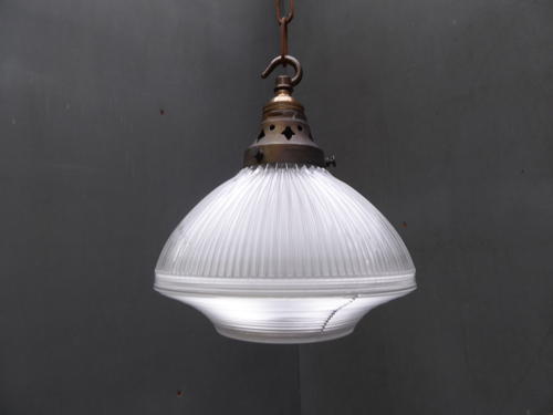 Small Holophane Pendant Lights