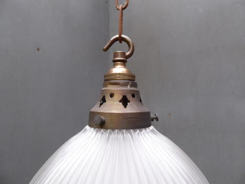 Small Holophane Pendant Lights