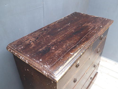 Georgian Pine Drawers In Original Paint