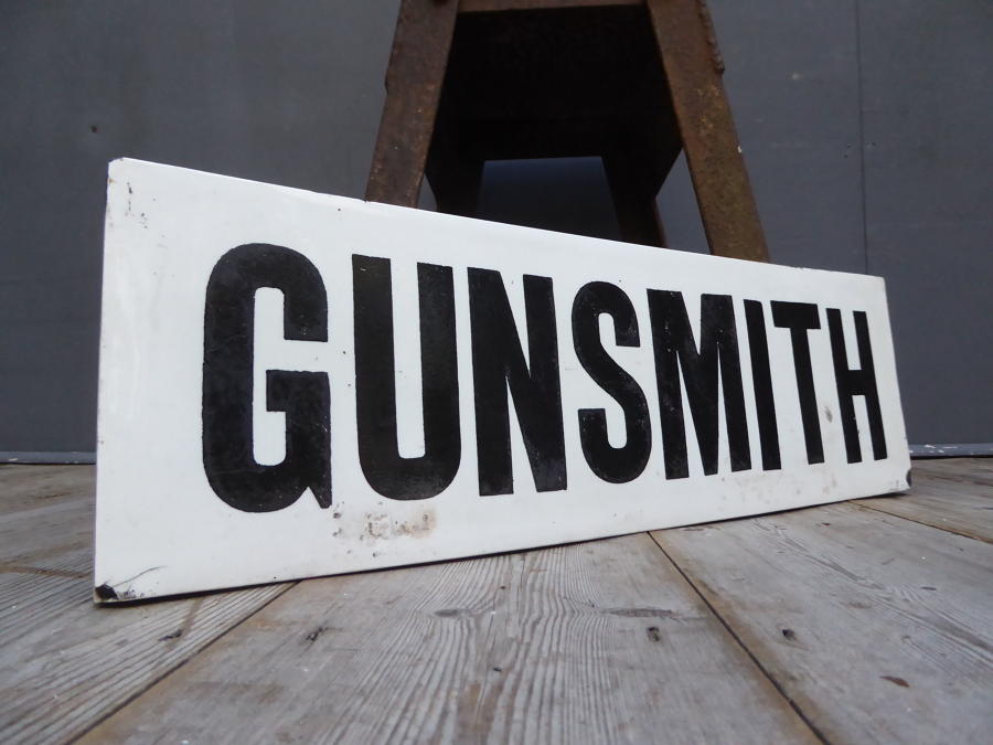 Victorian Gunsmith Sign