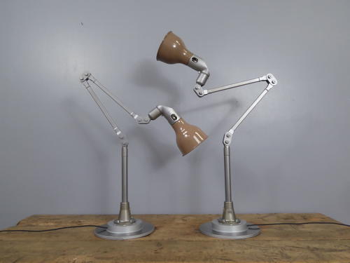 Taupe Mek Elek Machinist Lamps