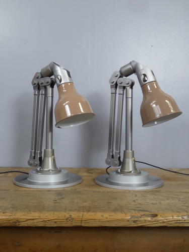 Taupe Mek Elek Machinist Lamps