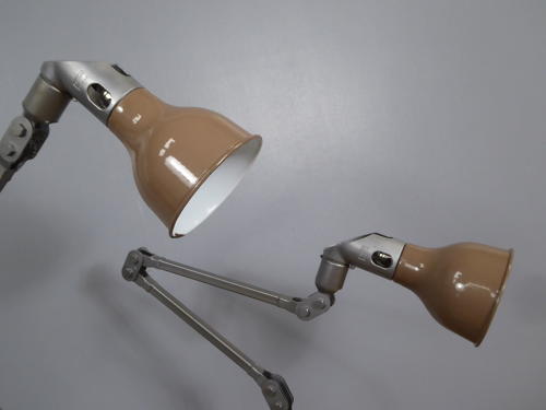 Taupe Mek Elek Machinist Lamps