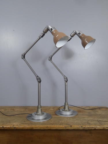 Taupe Mek Elek Machinist Lamps