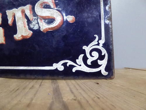 Enamel Sign