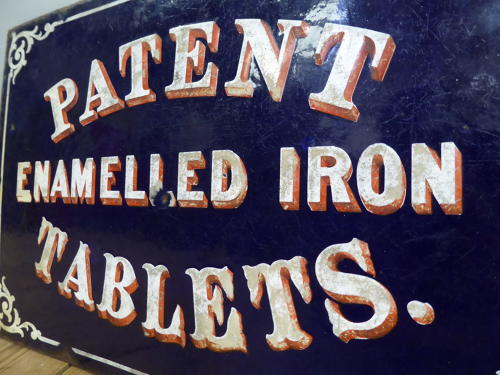 Enamel Sign