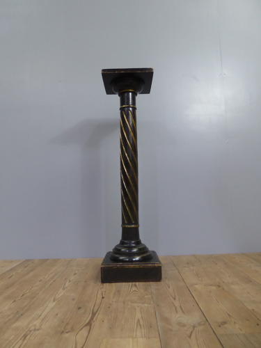 Ebonized & Gilt Torchere