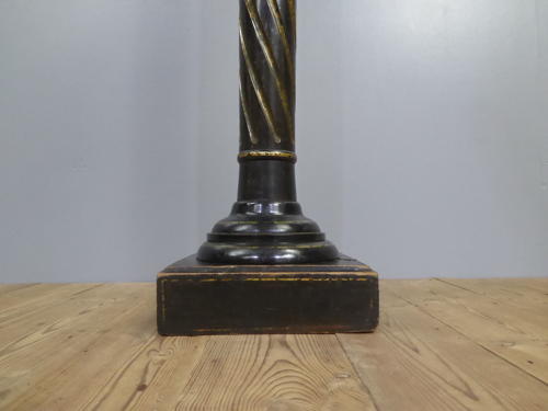 Ebonized & Gilt Torchere