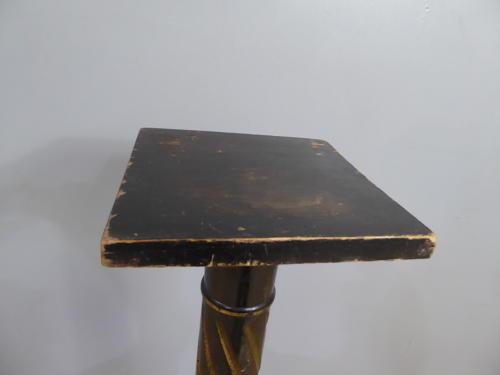 Ebonized & Gilt Torchere