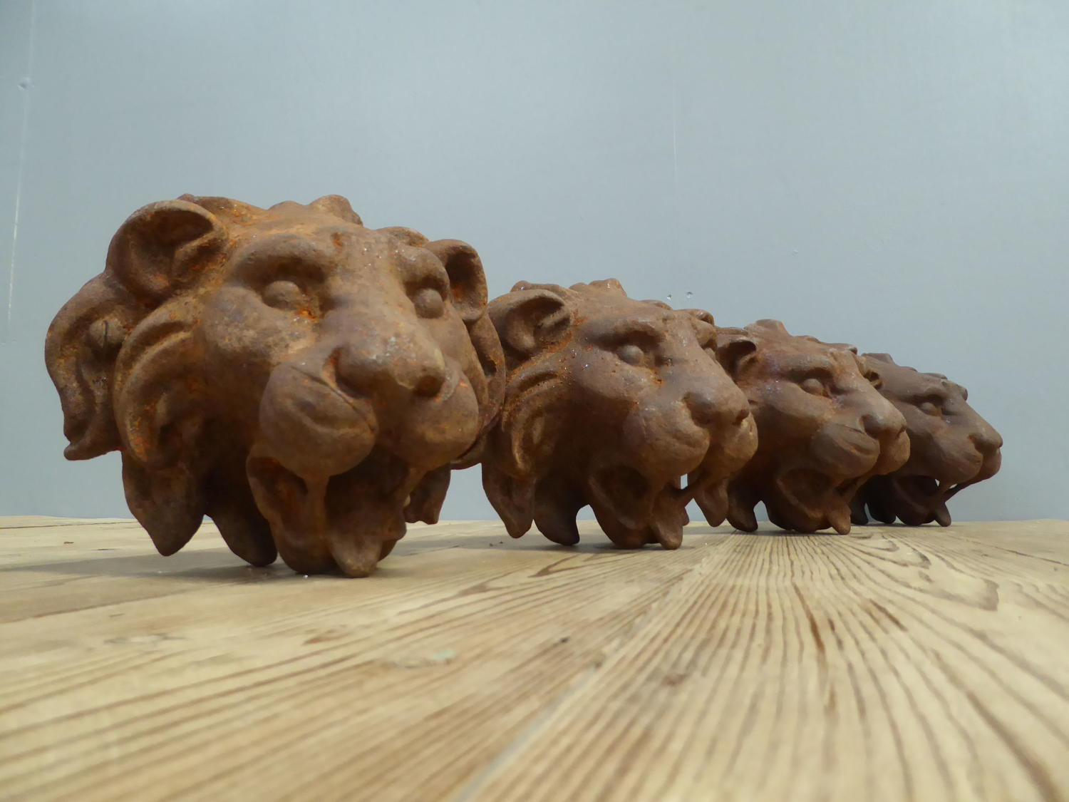 Reclaimed Cast Iron Lions