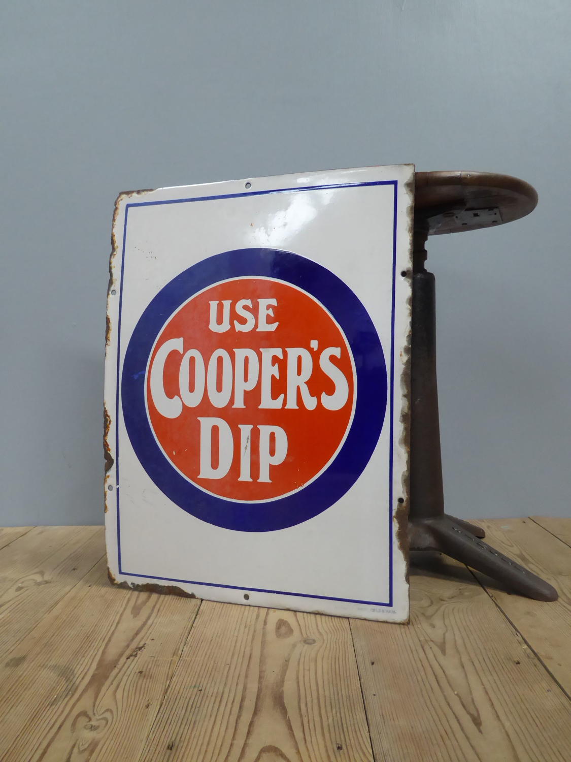 Coopers Dip Enamel Sign