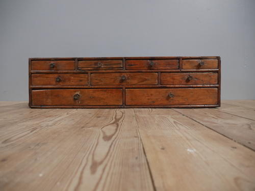 Small Bank Of Pine Workshop Drawers