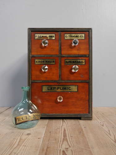 Small Bank Of Apothecary Drawers