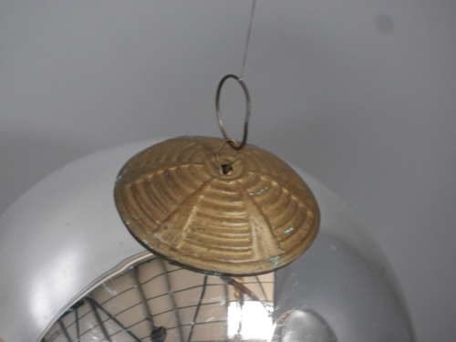 Pair of Mercury Glass Witches Balls