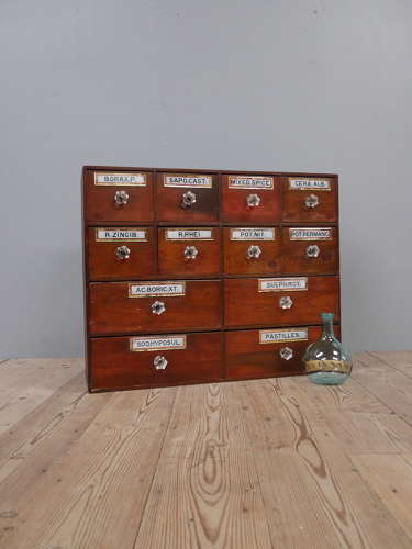 Bank Of Apothecary Drawers