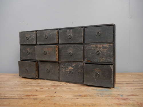 Bank Of Twelve Drawers