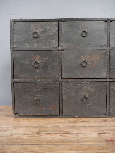 Bank Of Twelve Drawers