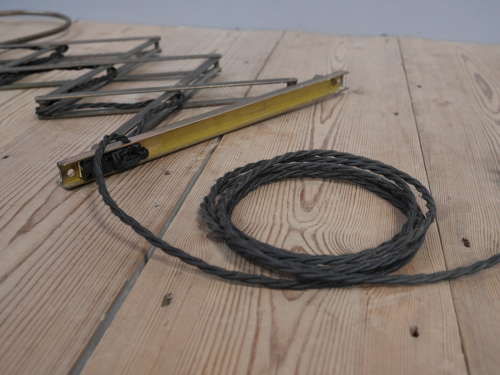 1950's Italian Brass Scissor Lamp