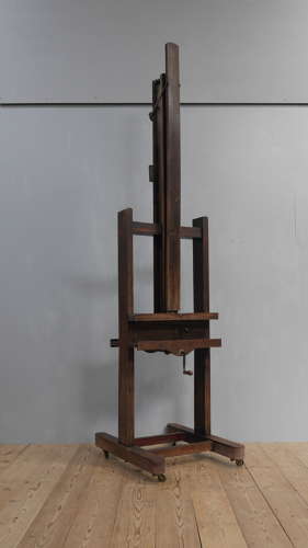 19th Century Parisian Oak Artist's Easel