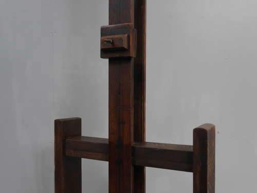 19th Century Parisian Oak Artist's Easel