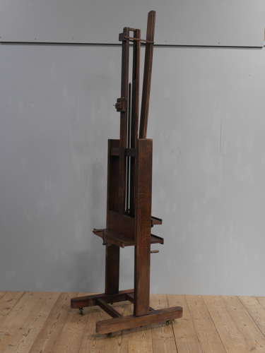 19th Century Parisian Oak Artist's Easel