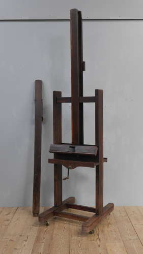 19th Century Parisian Oak Artist's Easel