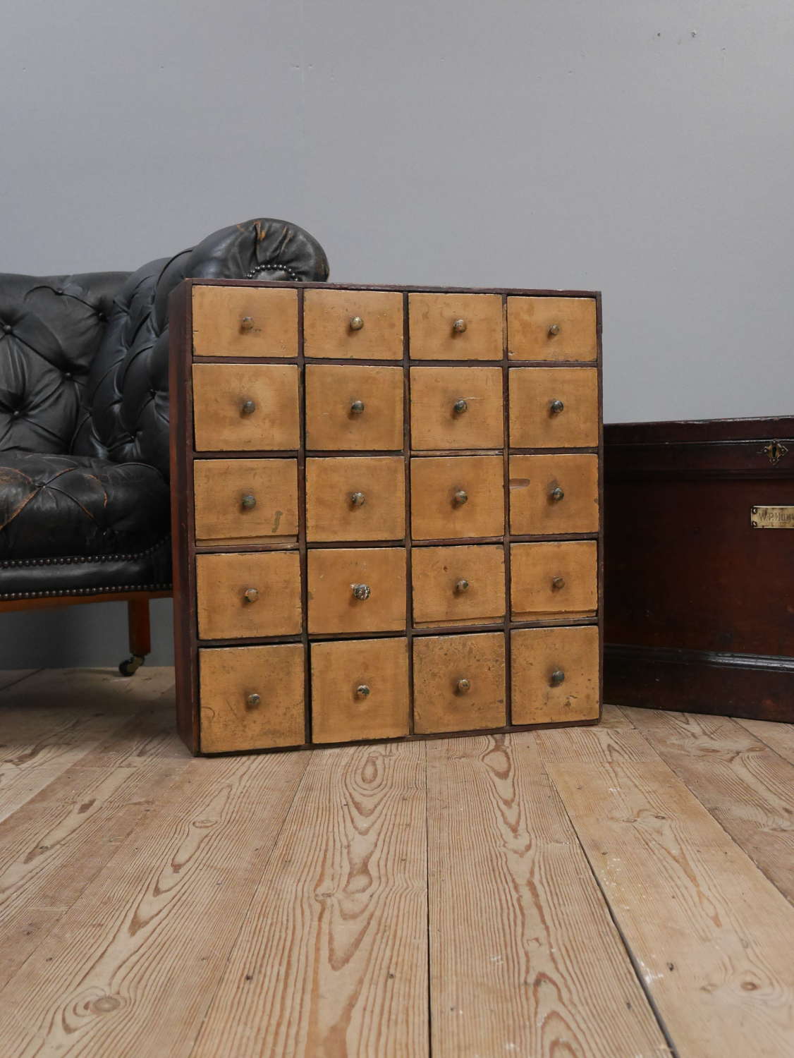 Bank Of 19th Century Seed Drawers