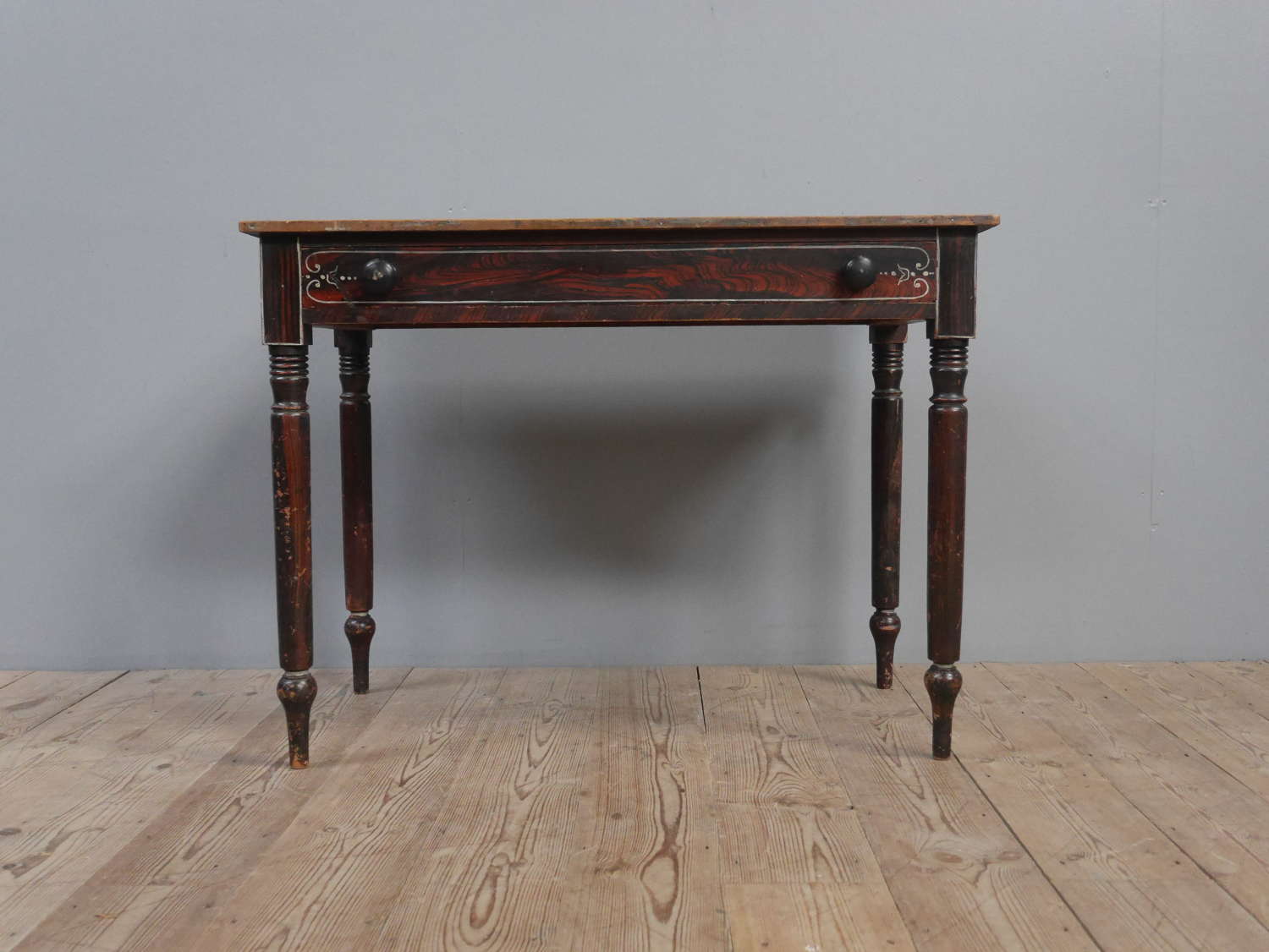 Faux Rosewood Regency Hall Table