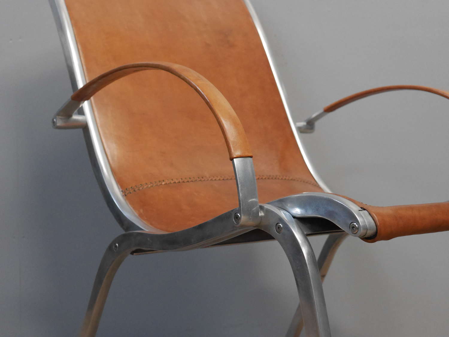 Rudolf Szedleczky Leather Lounge Chair