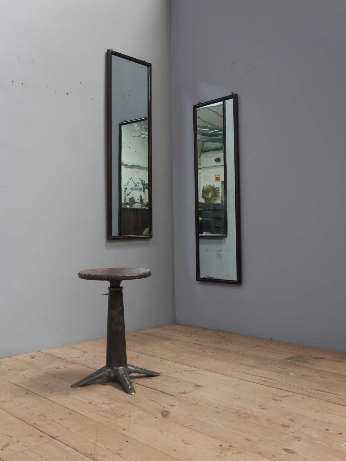 Pair of Blue Tailors Mirrors