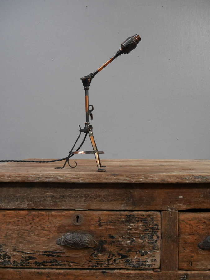 Oversized Flash-Copper Pullman Lamp