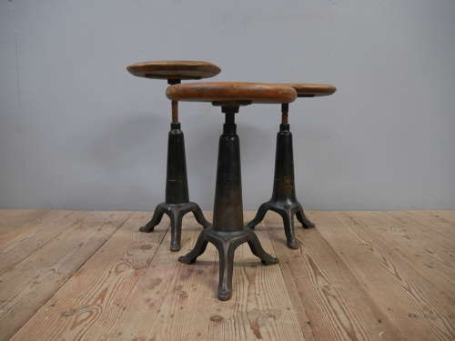 Cast Iron Work Stool c1910 ~ One Remaining