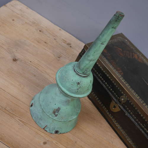 19th Century Verdigris Copper Roof Finial