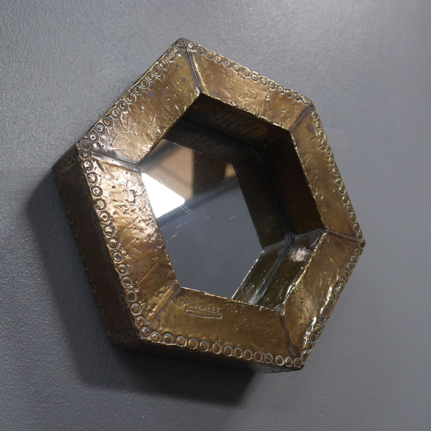 Small Dubarry School Brass Mirror