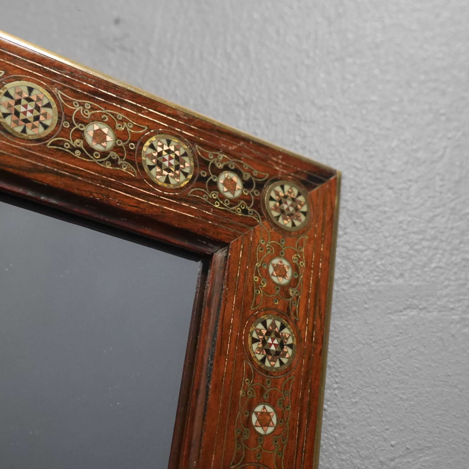 Small Indian Rosewood Mirror c1880