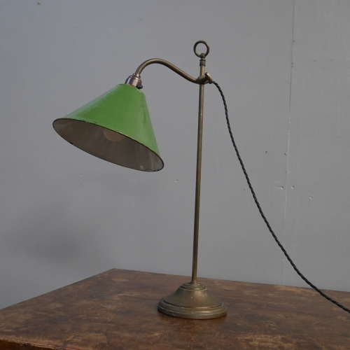 Brass Rise and Fall Table Lamp