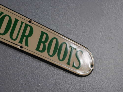 Please Wipe Your Boots c1920