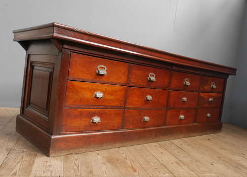 French Mahogany Shop Counter c1890