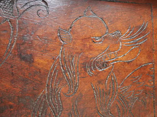 Carved 17th Century Italian Coffer