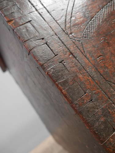 Carved 17th Century Italian Coffer